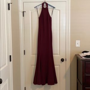Halter evening gown